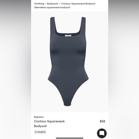 Babaton Contour Squareneck Bodysuit Small - Picture 3 of 3